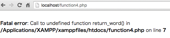 PHP Fatal error Call to undefined function